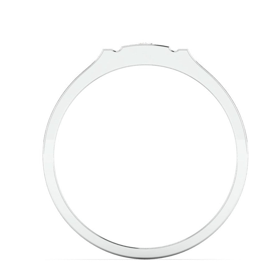 Platinum & Rose Gold Single Diamond Ring for Men JL PT 1143   Jewelove.US