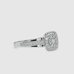 Load and play video in Gallery viewer, Designer Platinum Halo Ring for Women with JL PT R US-0001
