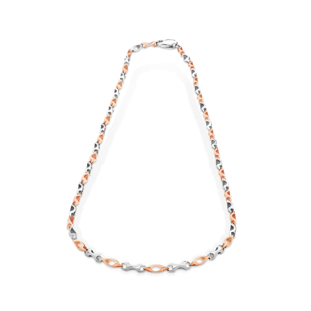 Men of Platinum | Pt + Rose Gold Chain for Men JL PT CH 1010   Jewelove.US