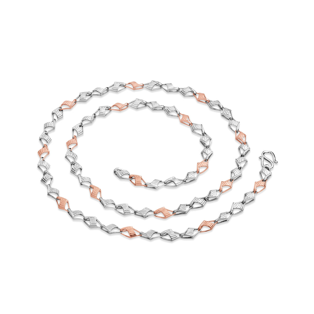 Men of Platinum | Pt + Rose Gold Chain for Men JL PT CH 1011   Jewelove.US