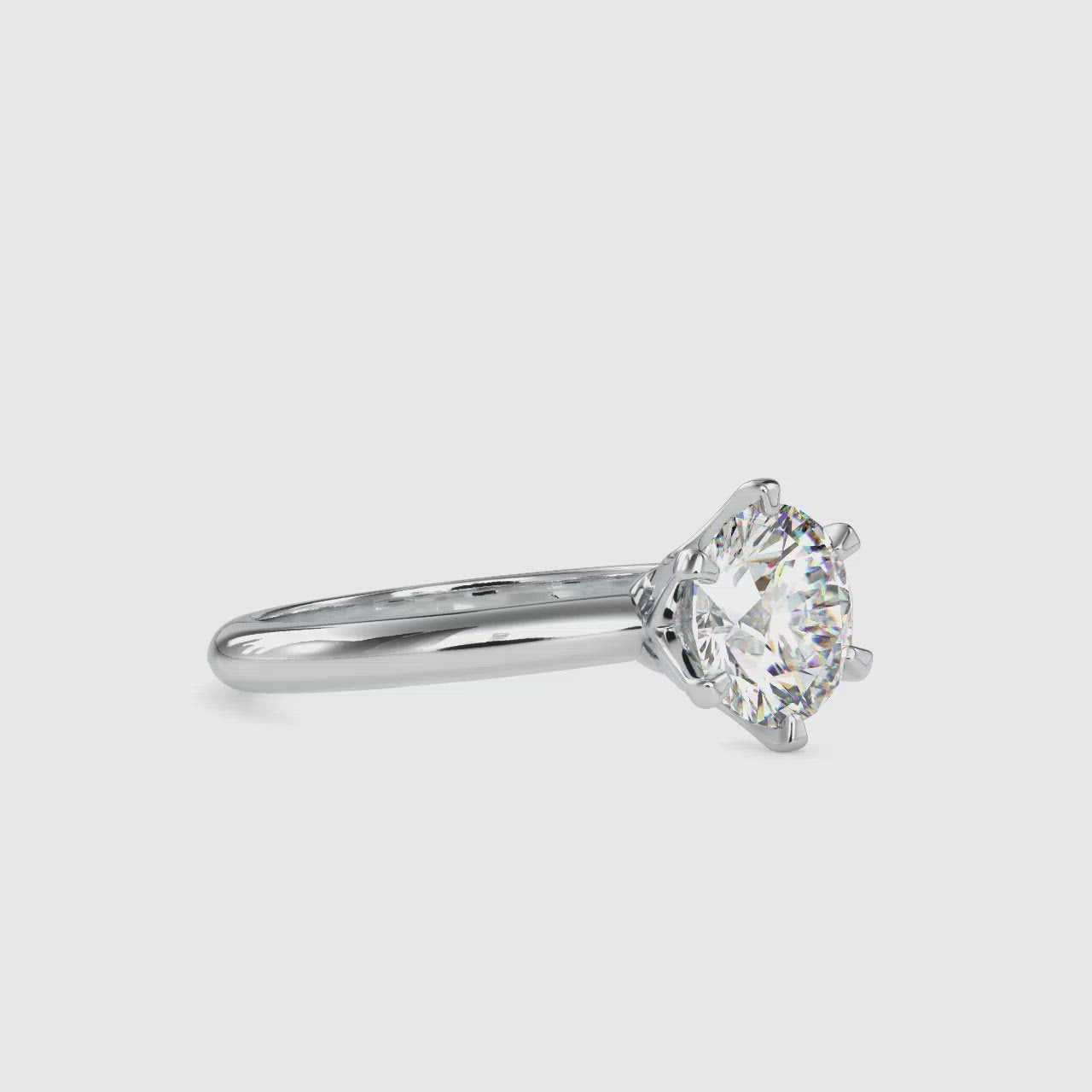 0.30cts. Solitaire Platinum Engagement Ring JL PT 0174