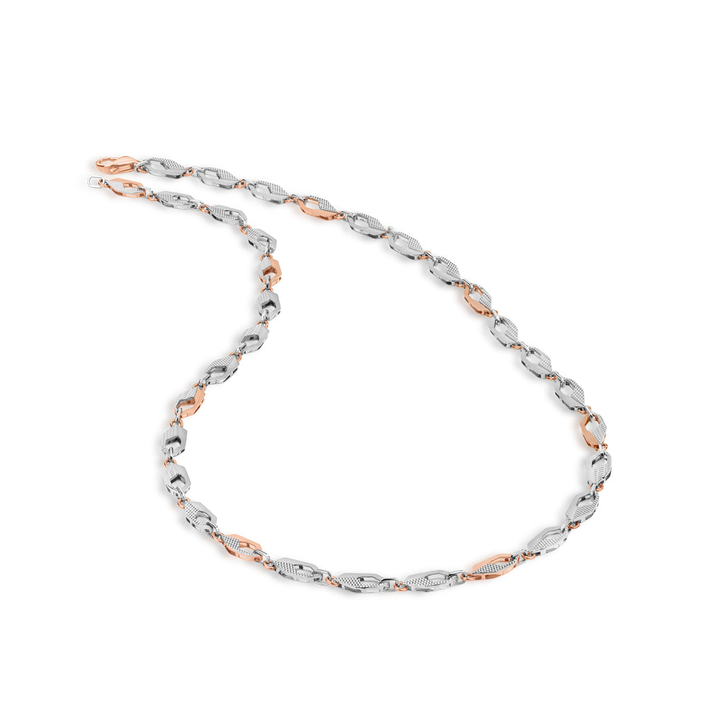 Men of Platinum | Pt + Rose Gold Chain for Men JL PT CH 1012   Jewelove.US