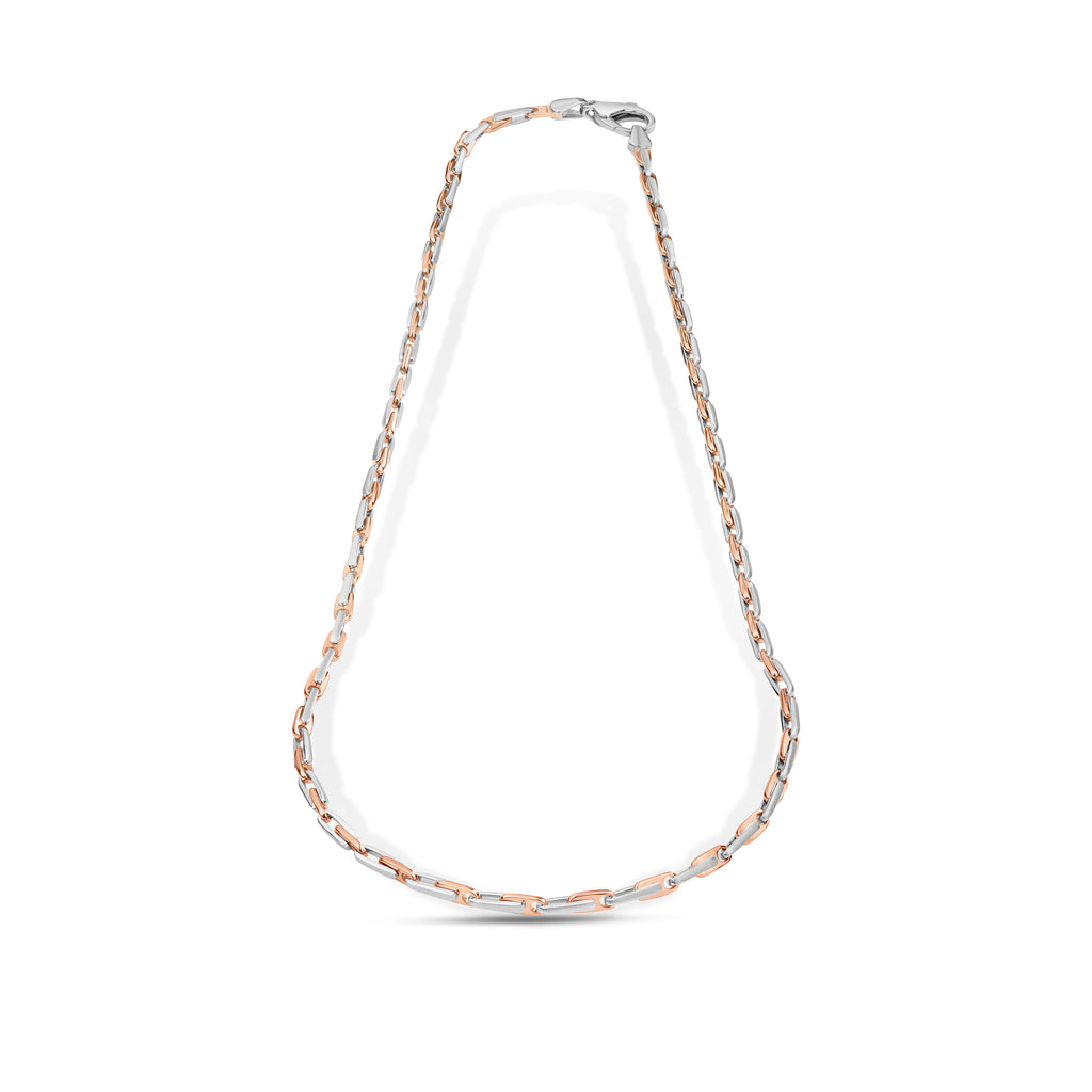 Men of Platinum | Pt + Rose Gold Chain for Men JL PT CH 1013   Jewelove.US