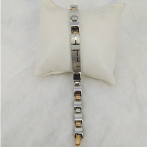 Platinum & Rose Gold Bracelet for Men JL PTB 1046   Jewelove.US