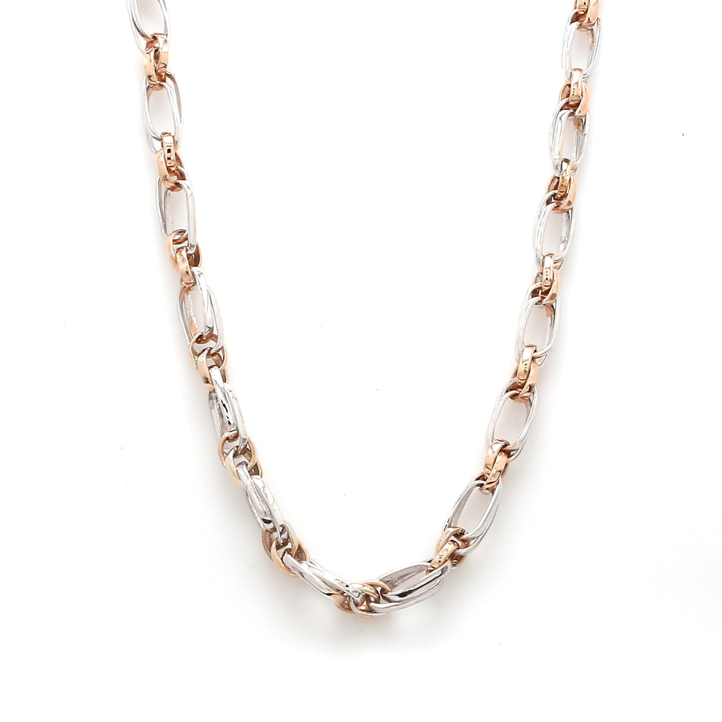 Platinum & Rose Gold Chain for Women JL PT CH 1055   Jewelove.US