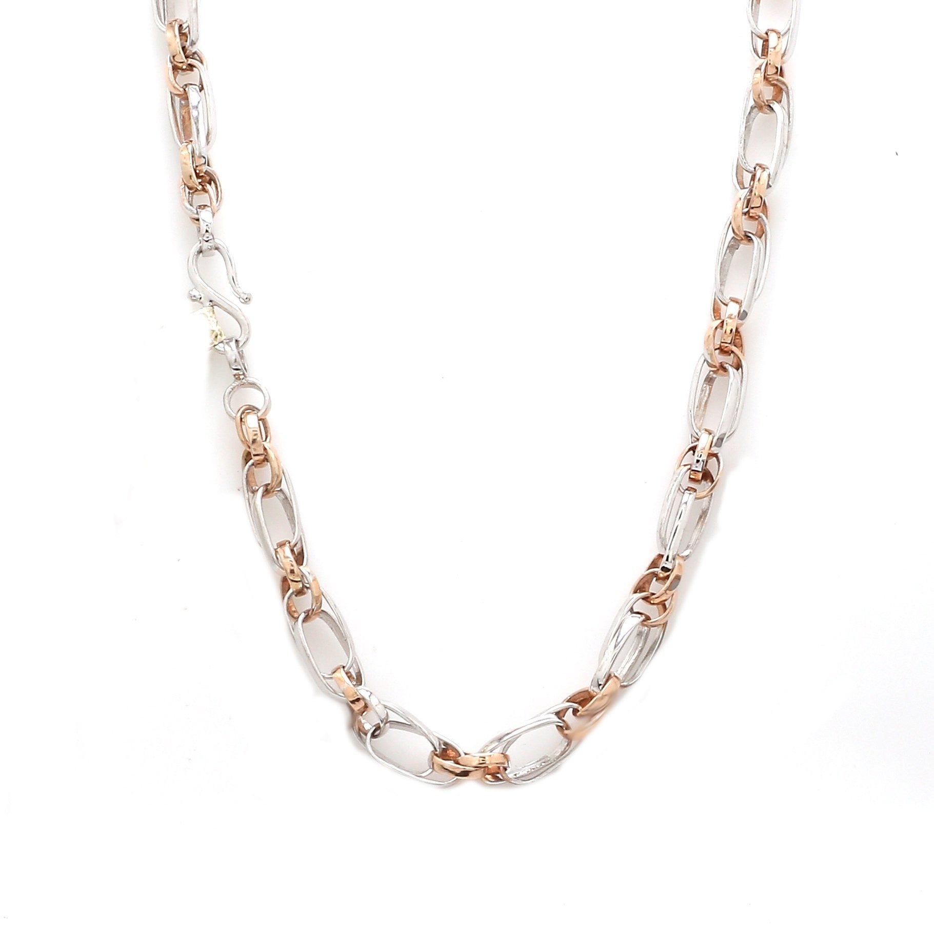 Platinum & Rose Gold Chain for Women JL PT CH 1055 22 Inches