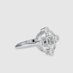Load and play video in Gallery viewer, 0.30cts. Princess cut Diamond Solitaire Platinum Ring JL PT 0040
