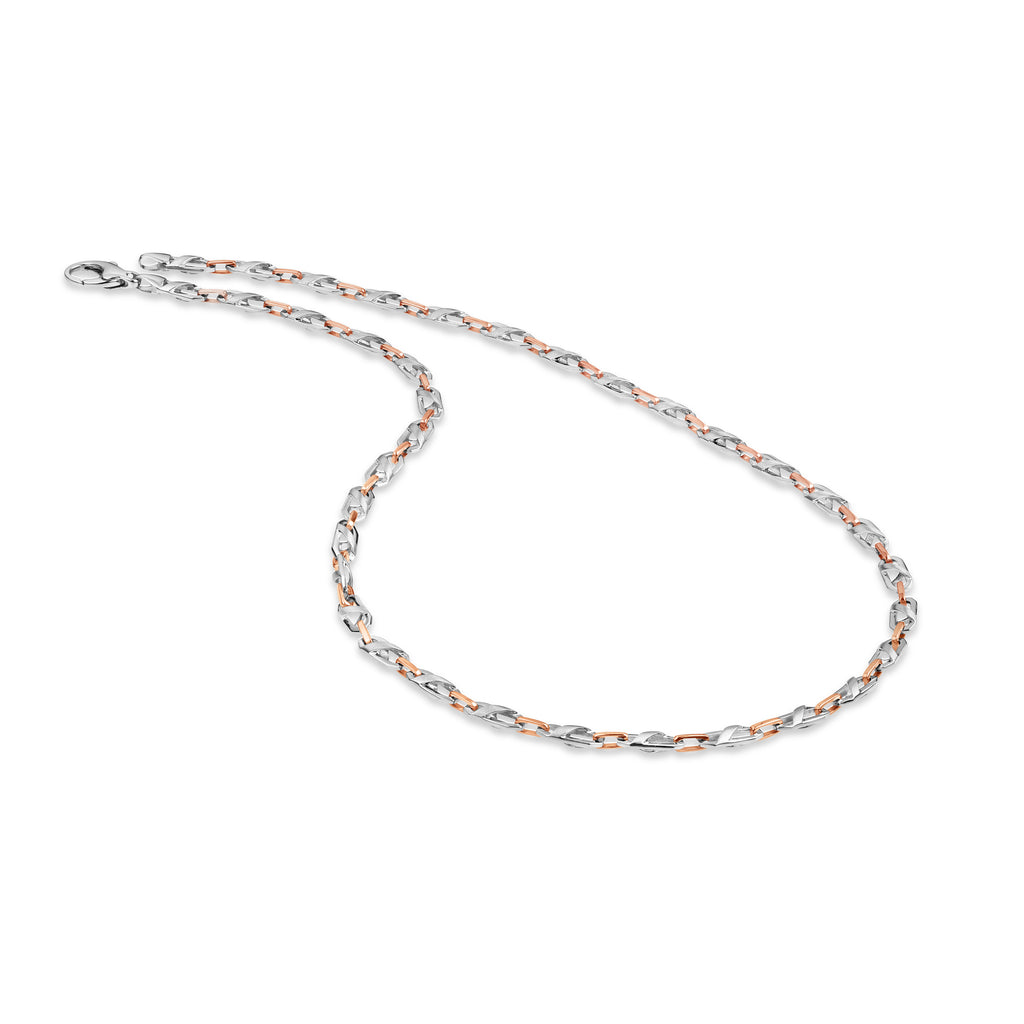 Men of Platinum | Pt + Rose Gold Chain for Men JL PT CH 1015   Jewelove.US