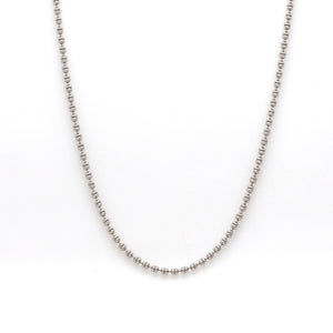 1.5mm Japanese Platinum Double Balls Chain JL PT CH 1117   Jewelove.US