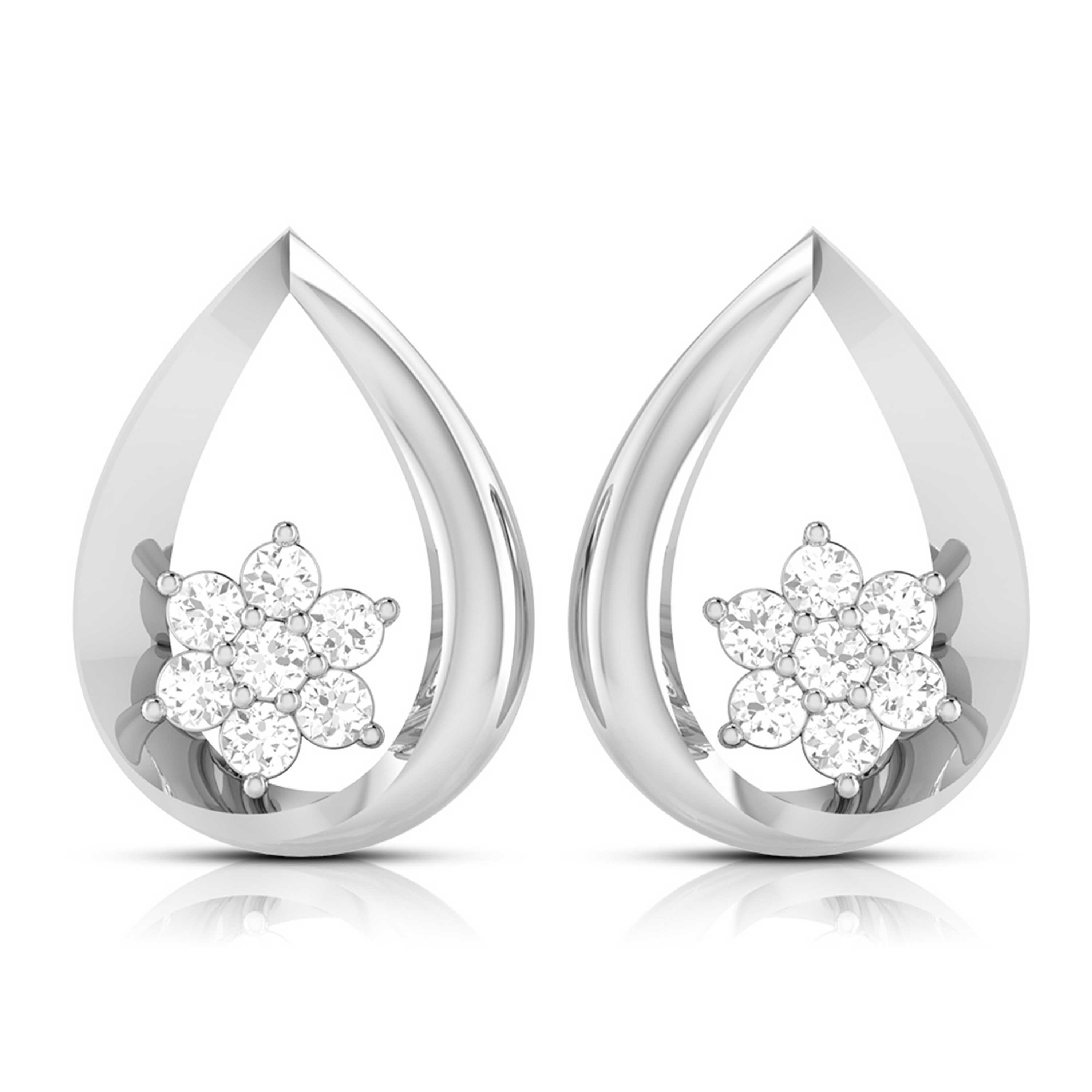 Platinum Diamond Pendant Set JL PT P BT 74-G