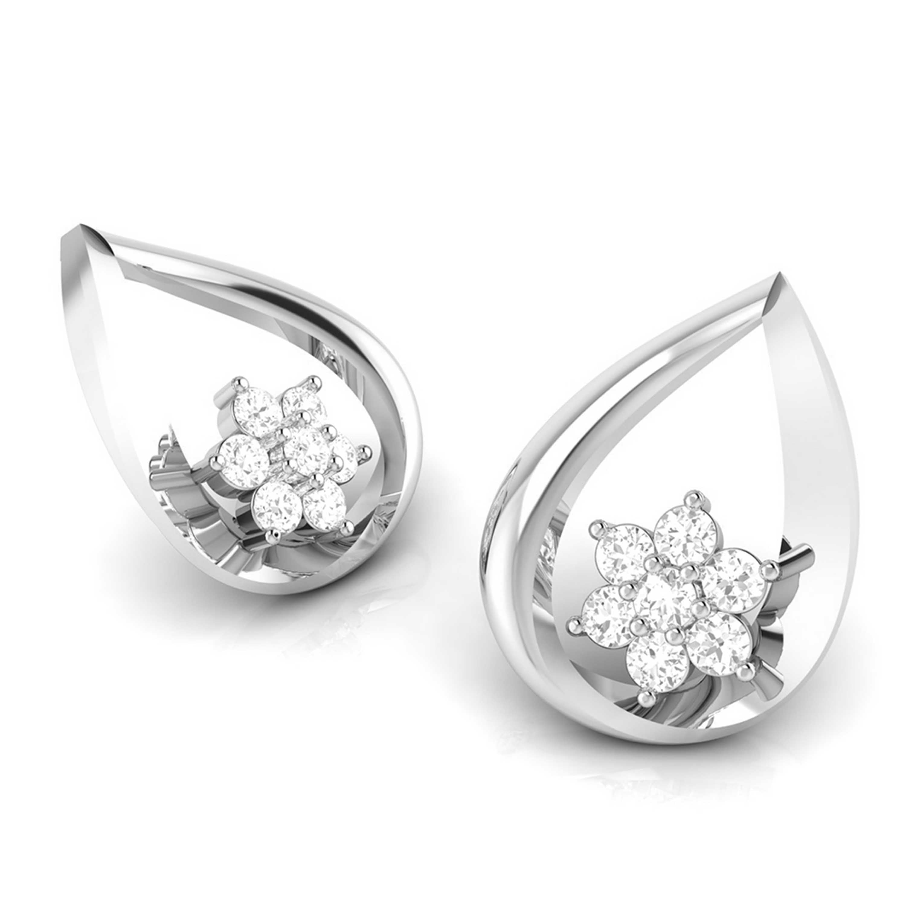 Platinum Diamond Pendant Set JL PT P BT 74-G