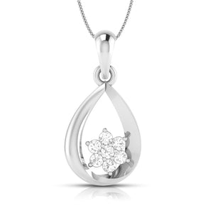 Platinum Diamond Pendant Set JL PT P BT 74-G