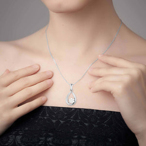 Platinum Diamond Pendant Set JL PT P BT 74-G