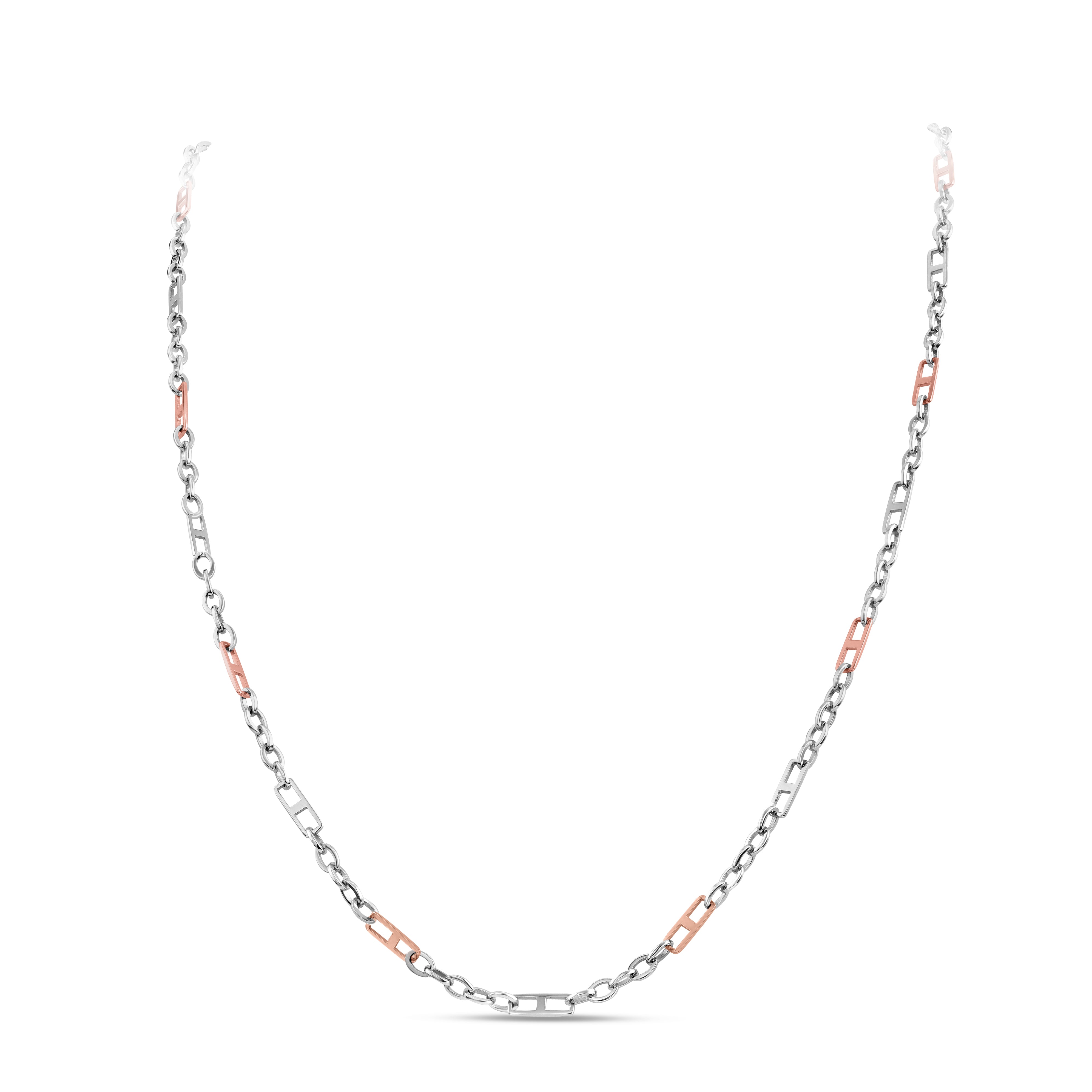 Men of Platinum | Pt + Rose Gold Chain for Men JL PT CH 1017   Jewelove.US