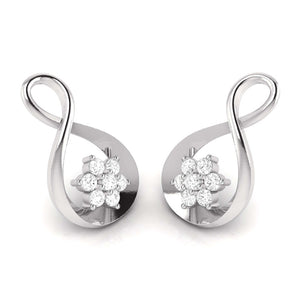 Platinum Diamond Pendant & Earrings for Women JL PT P BT 75-G