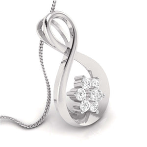 Platinum Diamond Pendant & Earrings for Women JL PT P BT 75-G