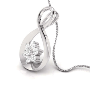 Platinum Diamond Pendant & Earrings for Women JL PT P BT 75-G