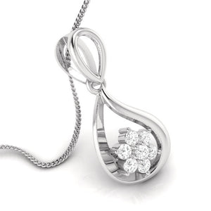 Platinum Diamond Pendant Set JL PT P BT 75-H