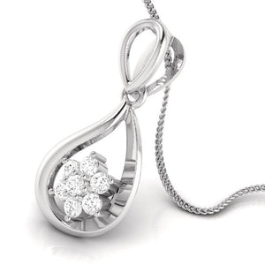Platinum Diamond Pendant Set JL PT P BT 75-H