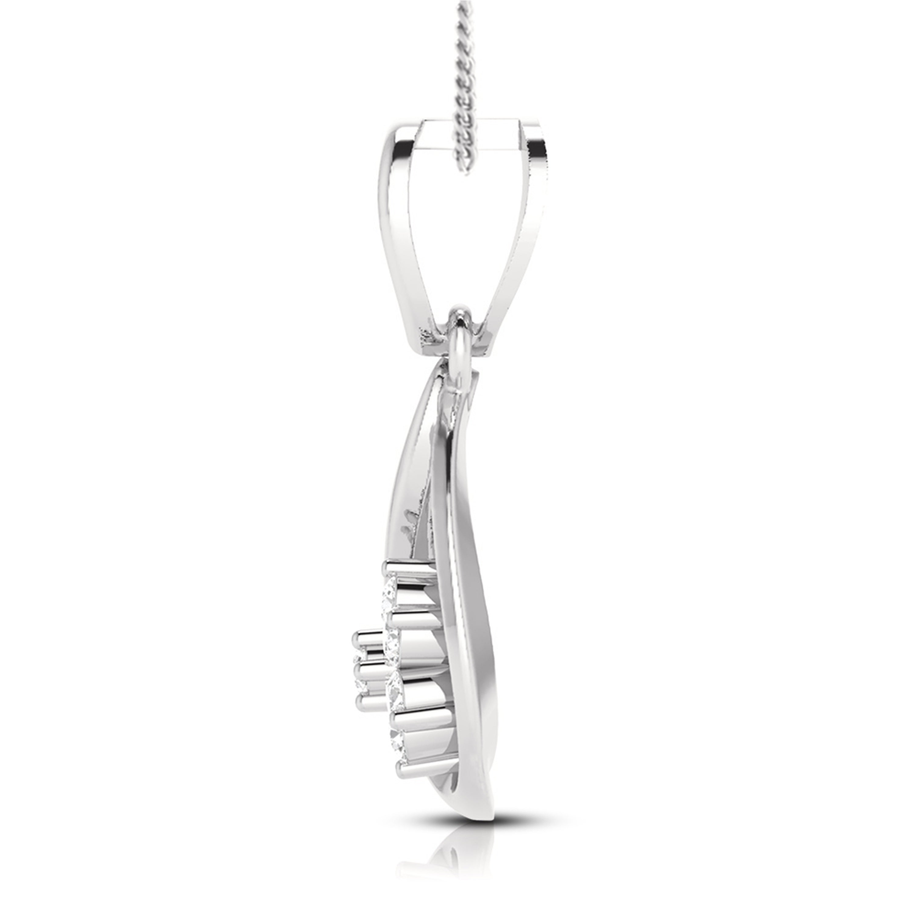 Platinum Diamond Pendant Set JL PT P BT 75-H
