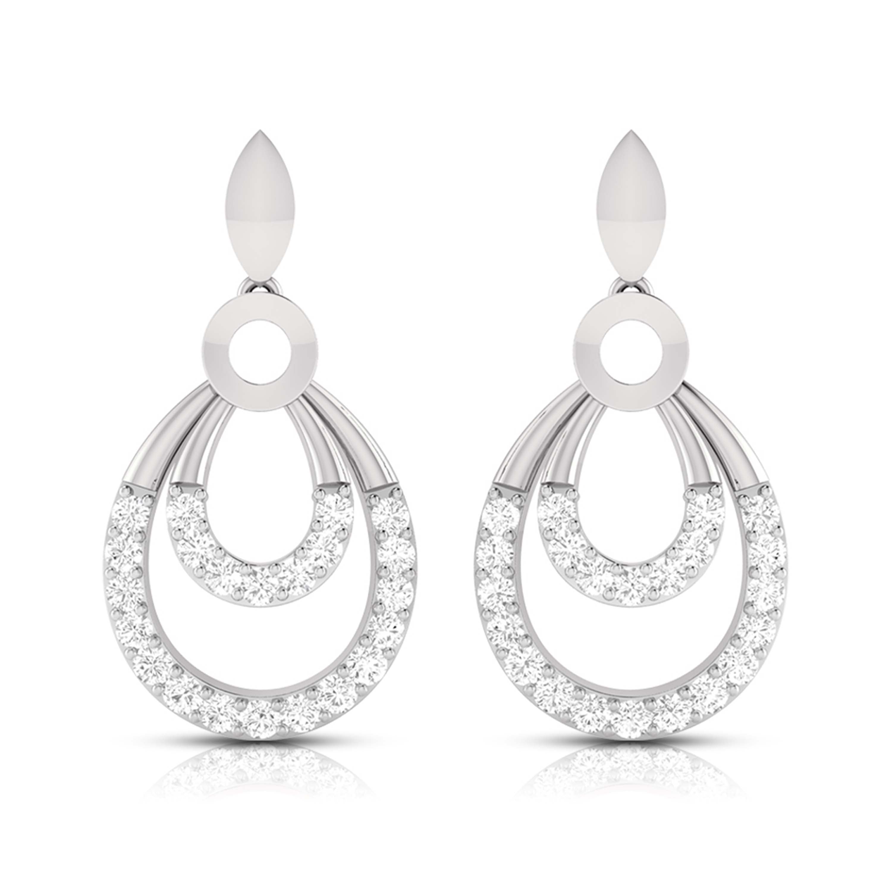 Platinum Diamond Pendant Set for Women JL PT P BT 76-A   Jewelove.US