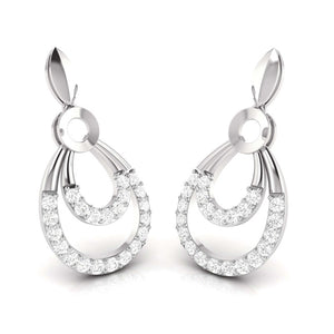 Platinum Diamond Pendant Set for Women JL PT P BT 76-A  Earrings-only Jewelove.US