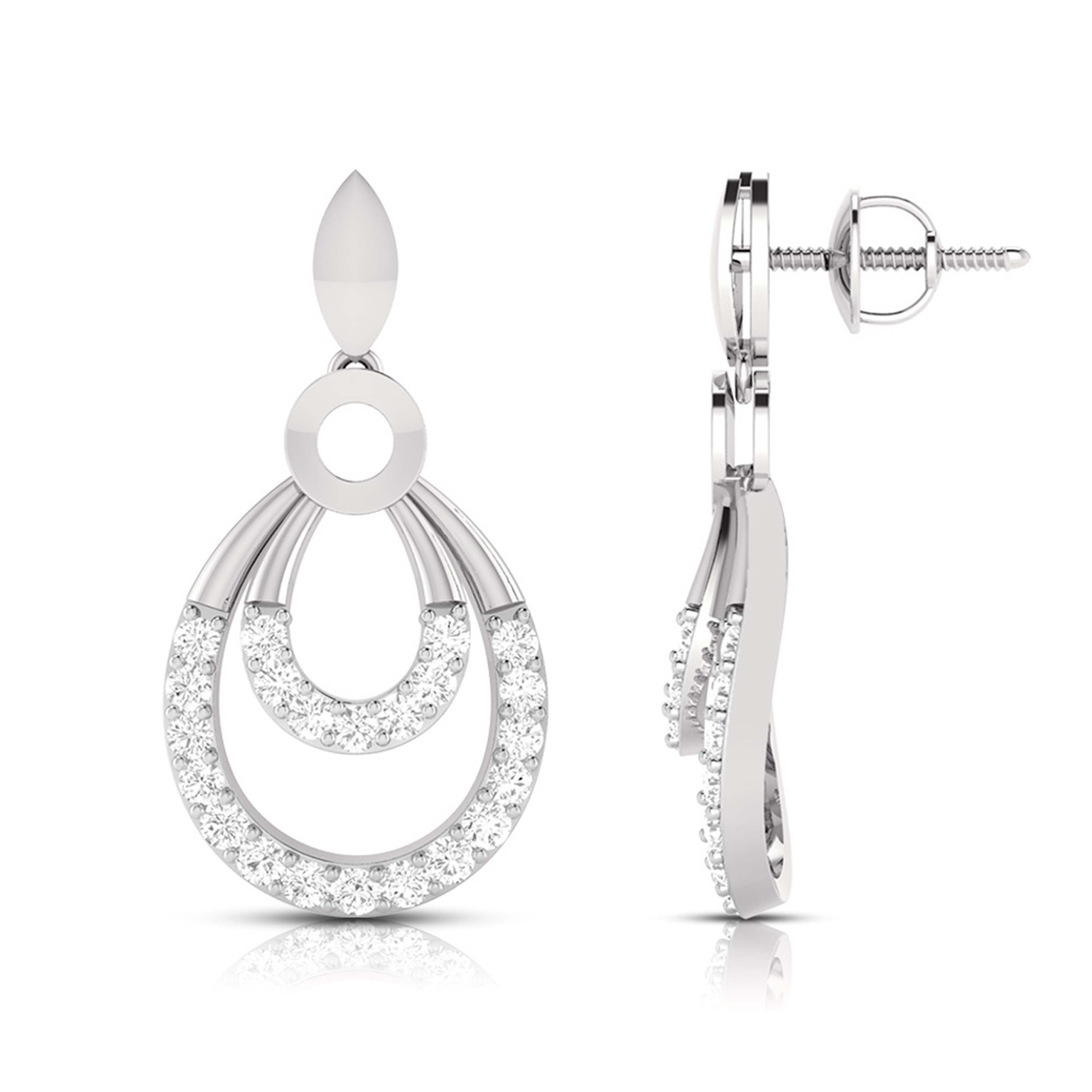 Platinum Diamond Pendant Set for Women JL PT P BT 76-A   Jewelove.US