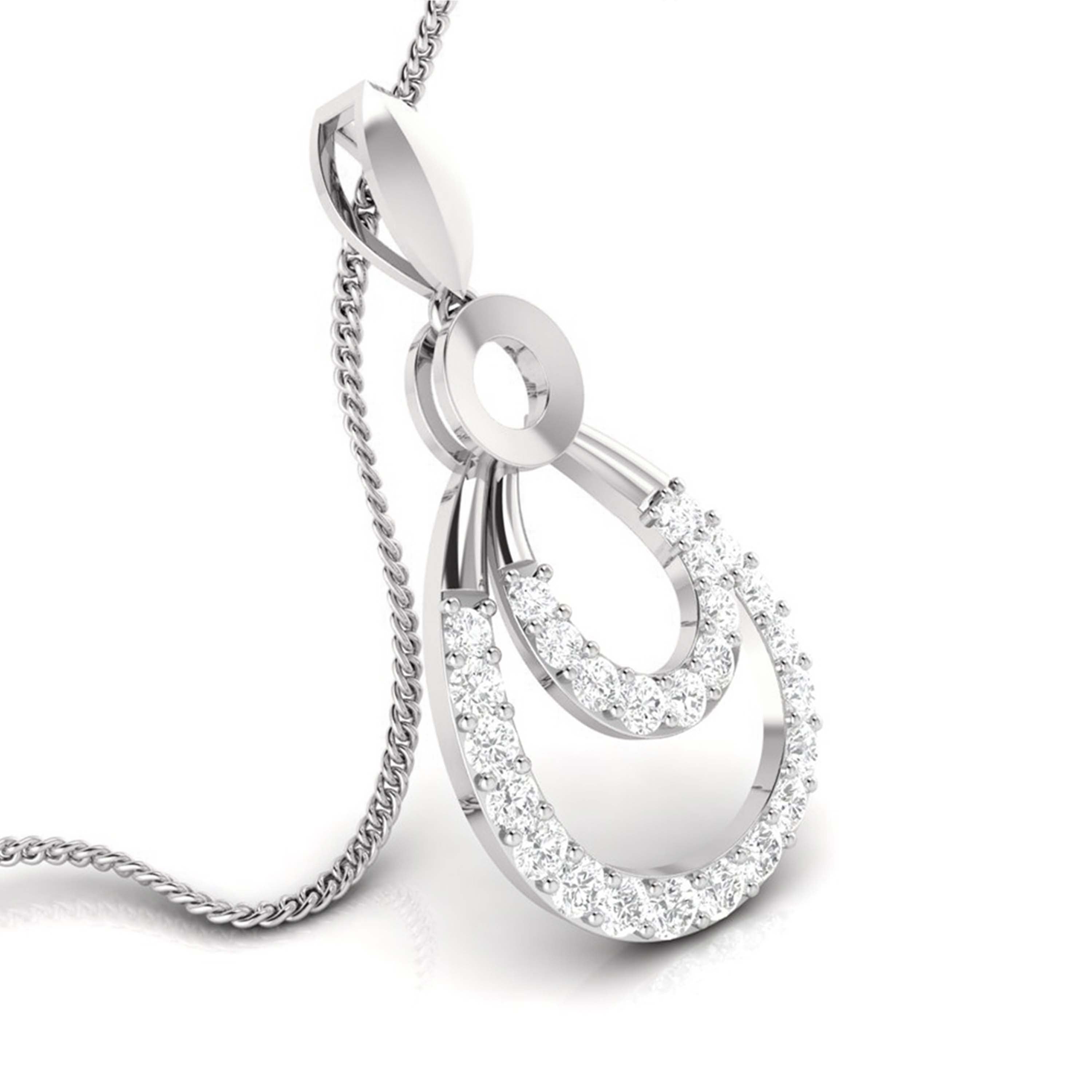 Platinum Diamond Pendant Set for Women JL PT P BT 76-A  Pendant-only Jewelove.US