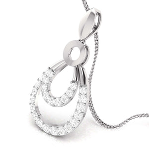 Platinum Diamond Pendant Set for Women JL PT P BT 76-A   Jewelove.US