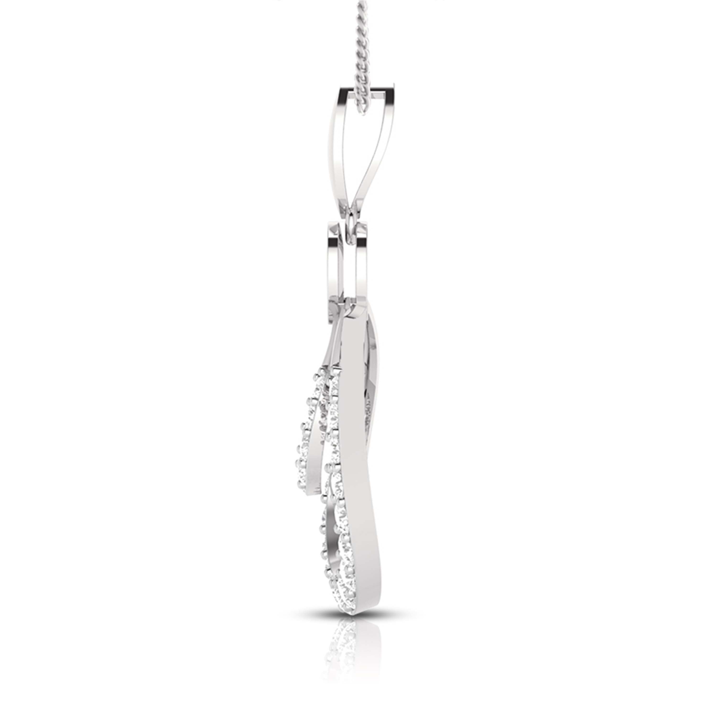 Platinum Diamond Pendant Set for Women JL PT P BT 76-A   Jewelove.US