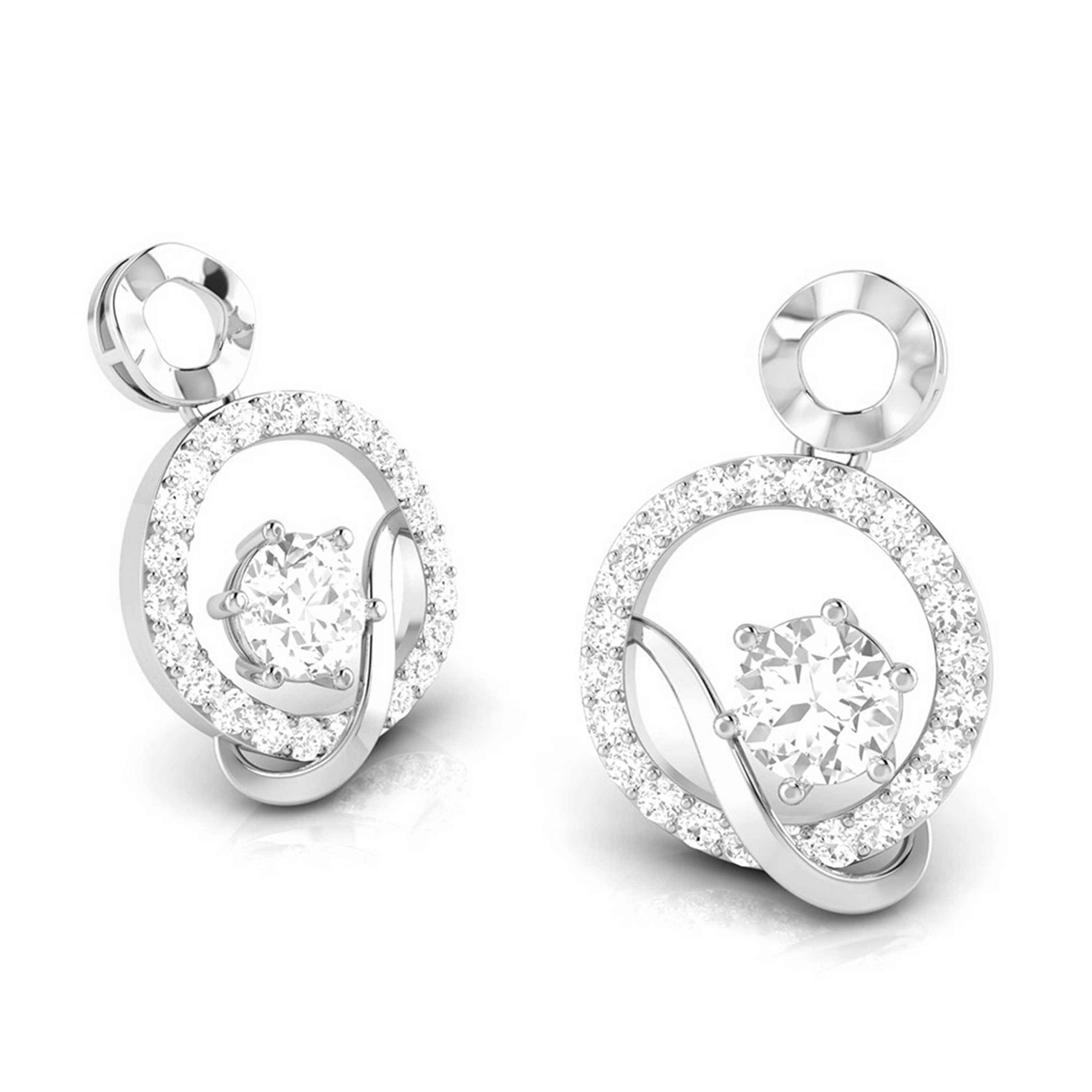Designer Platinum with Diamond Solitaire Pendant Set for Women JL PT PE 76F