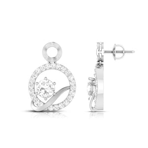 Designer Platinum with Diamond Solitaire Pendant Set for Women JL PT PE 76F   Jewelove.US