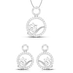 Load image into Gallery viewer, Designer Platinum with Diamond Solitaire Pendant Set for Women JL PT PE 76F  Pendant-Set Jewelove.US
