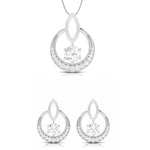 Load image into Gallery viewer, Designer Platinum with Diamond Solitaire Pendant Set for Women JL PT PE 76G
