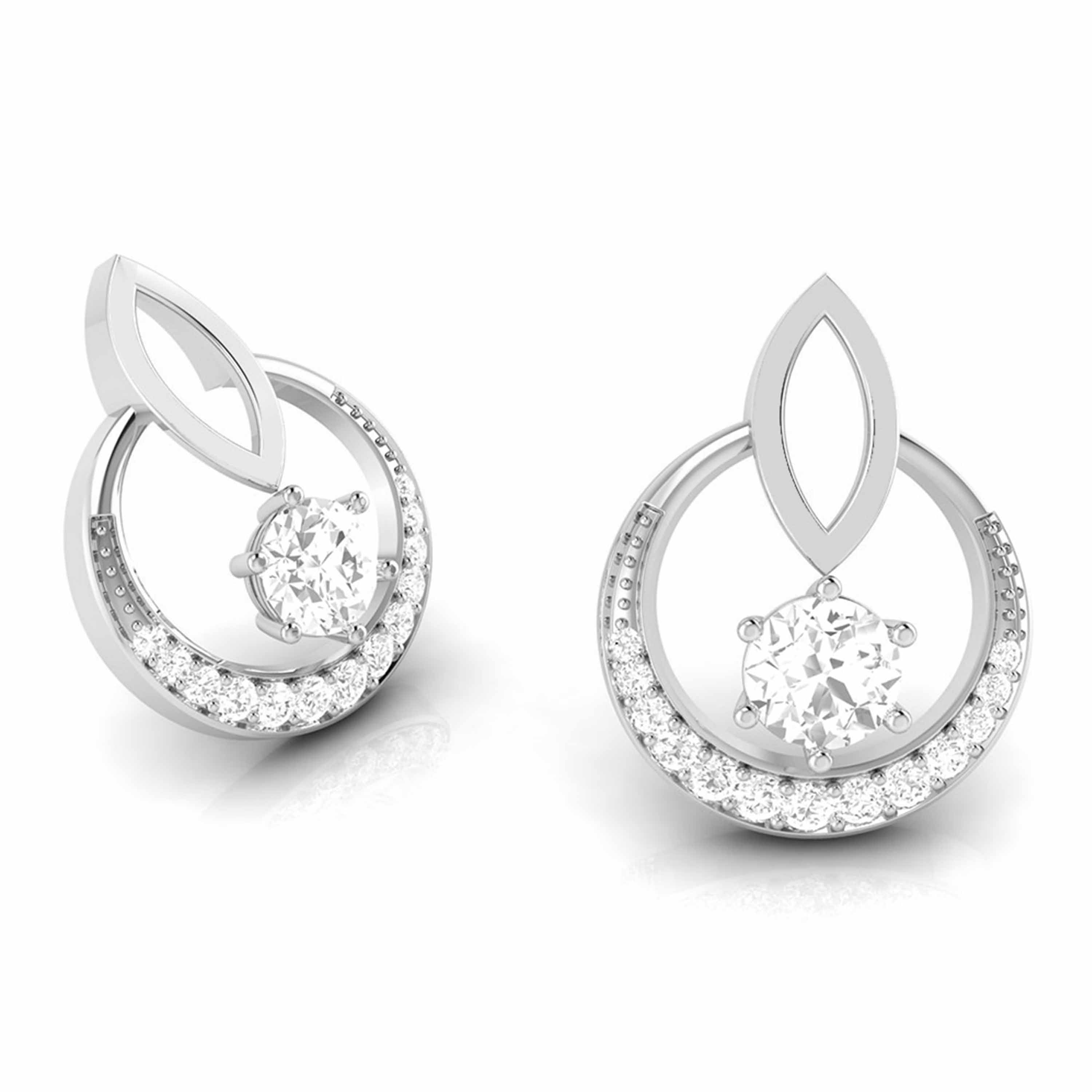 Designer Platinum with Diamond Solitaire Pendant Set for Women JL PT PE 76G