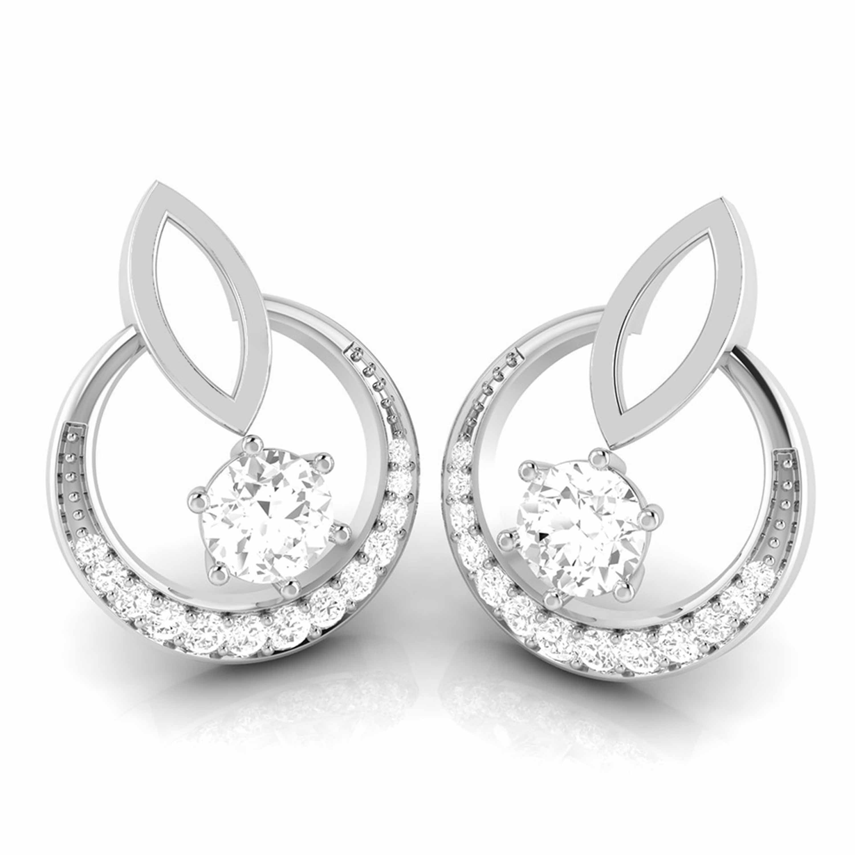 Designer Platinum with Diamond Solitaire Pendant Set for Women JL PT PE 76G
