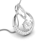 Load image into Gallery viewer, Designer Platinum with Diamond Solitaire Pendant Set for Women JL PT PE 76G
