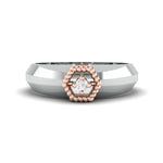 Load image into Gallery viewer, Platinum &amp; Rose Gold Couple Rings with Diamonds JL PT 998-RG   Jewelove
