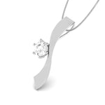 Load image into Gallery viewer, Designer Platinum with Solitaire Pendant Set for Women JL PT PE 77B   Jewelove.US
