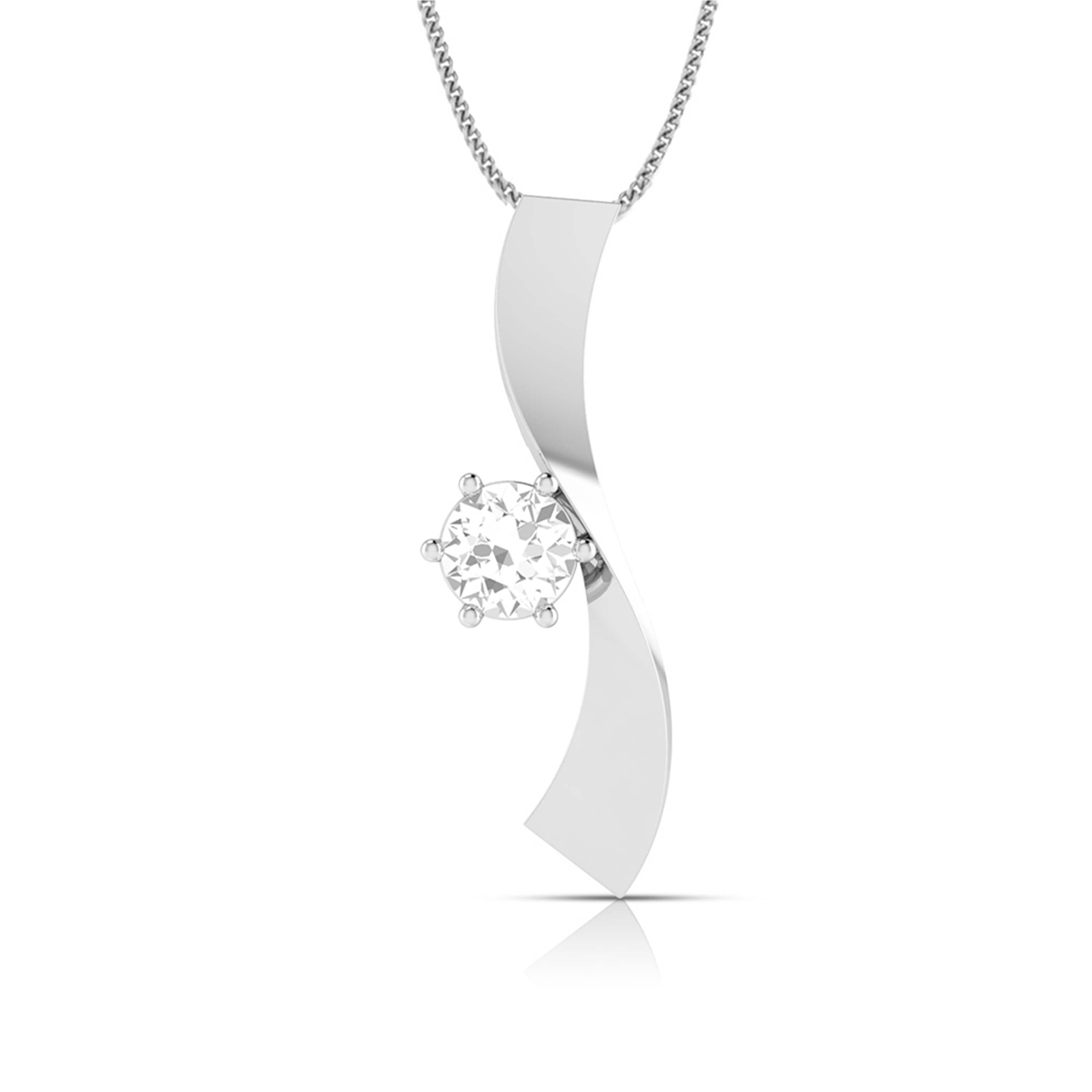 Designer Platinum with Solitaire Pendant Set for Women JL PT PE 77B