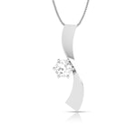 Load image into Gallery viewer, Designer Platinum with Solitaire Pendant Set for Women JL PT PE 77B  Pendant Jewelove.US
