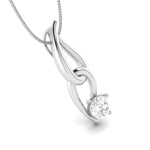 Load image into Gallery viewer, Designer Platinum with Solitaire Pendant Set for Women JL PT PE 77F
