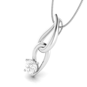 Designer Platinum with Solitaire Pendant Set for Women JL PT PE 77F