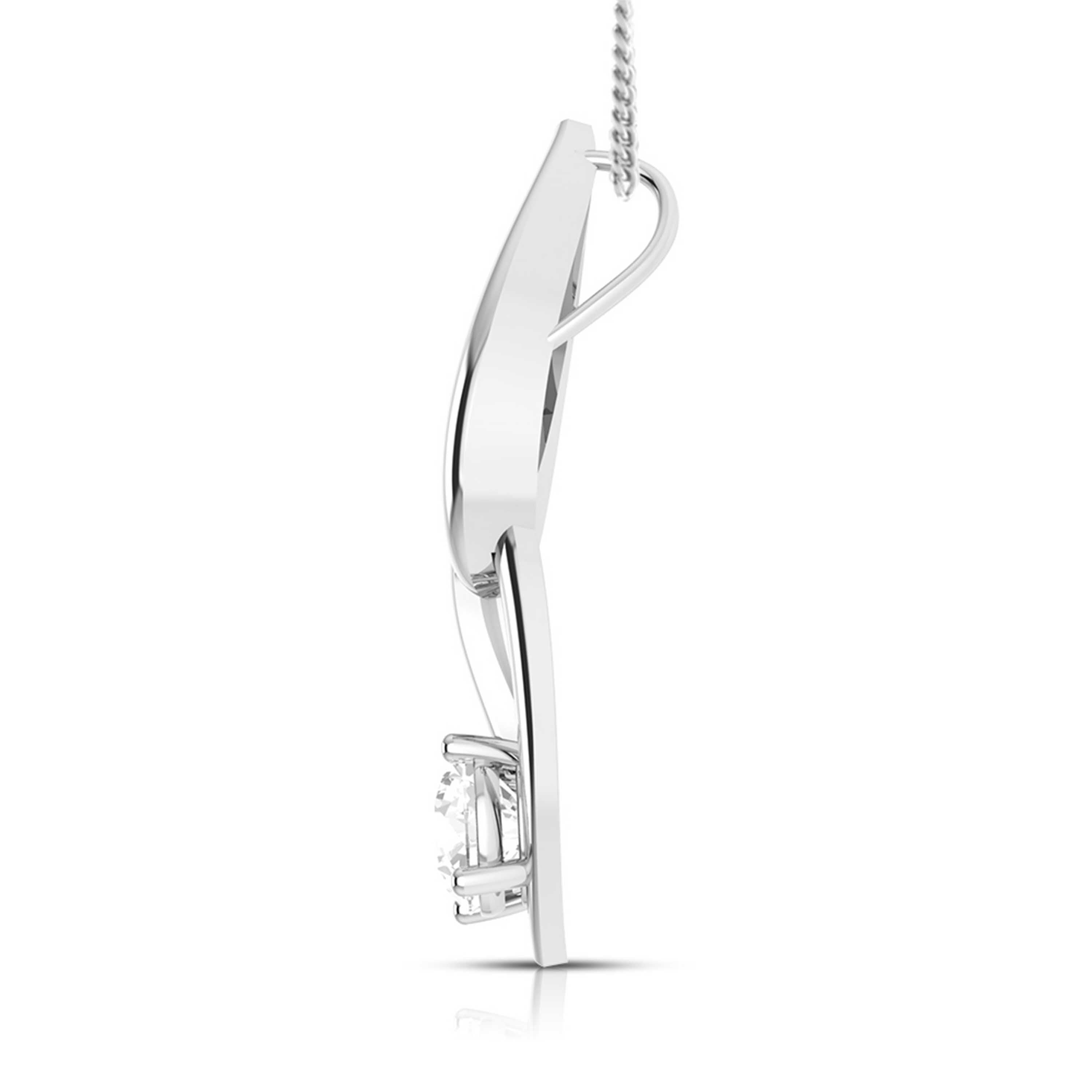 Designer Platinum with Solitaire Pendant Set for Women JL PT PE 77F