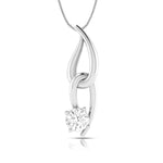 Load image into Gallery viewer, Designer Platinum with Solitaire Pendant Set for Women JL PT PE 77F
