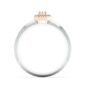 Platinum & Rose Gold Couple Rings with Diamonds JL PT 998-RG   Jewelove