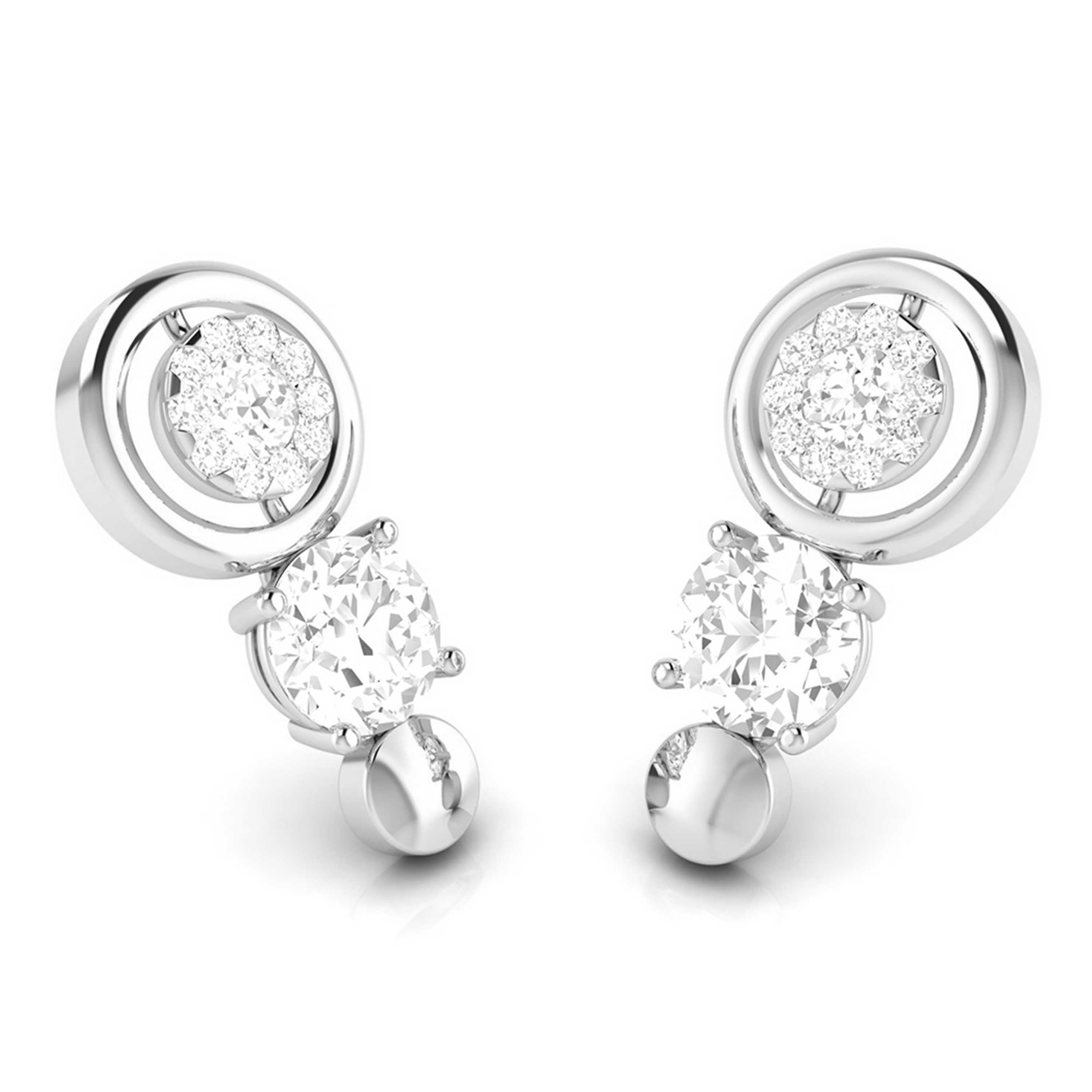 Designer Platinum with Diamond Solitaire Pendant Set for Women JL PT PE 78A