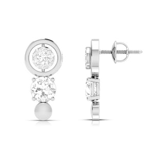 Designer Platinum with Diamond Solitaire Pendant Set for Women JL PT PE 78A