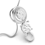 Load image into Gallery viewer, Designer Platinum with Diamond Solitaire Pendant Set for Women JL PT PE 78A
