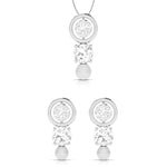 Load image into Gallery viewer, Designer Platinum with Diamond Solitaire Pendant Set for Women JL PT PE 78A
